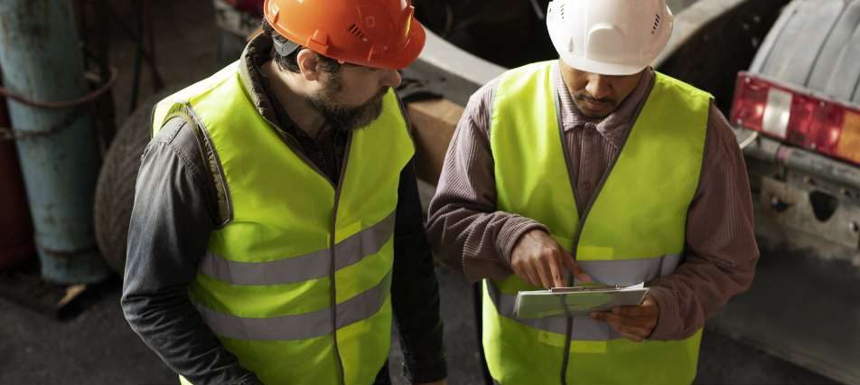 Ouvriers aux travail